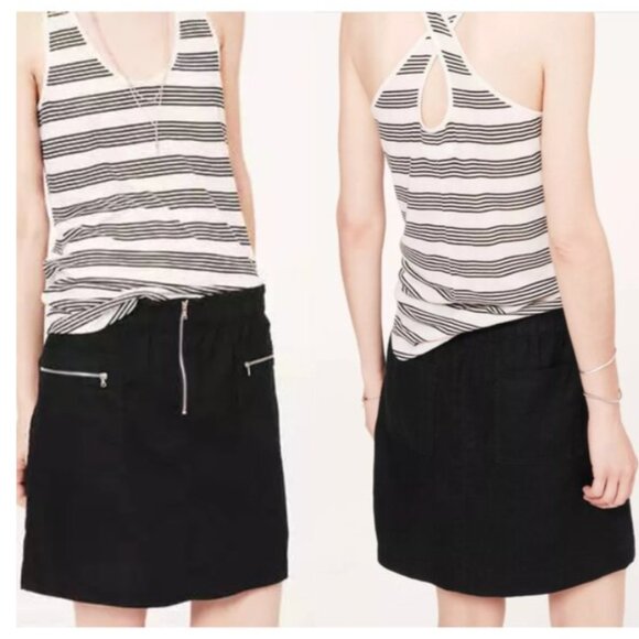 Lou & Grey 100% linen skirt sz XS - Picture 14 of 14